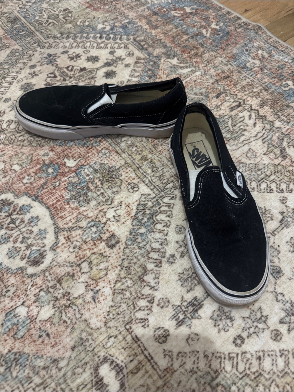 Vans Black Slip-On Flats - Picture 2 of 3